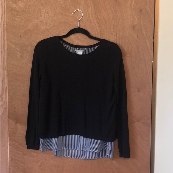 H&M Tops - H&M Mixed Media Sweater